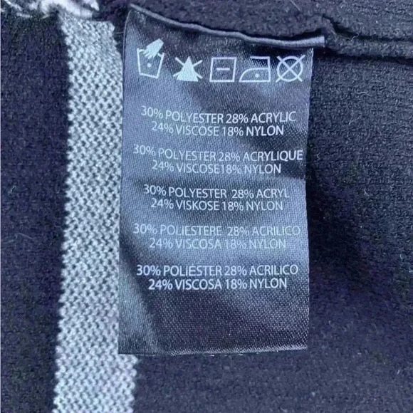 Anthropologie NVLT Black and White PIPPA Open Cardigan Knit Sweater - Picture 13 of 13